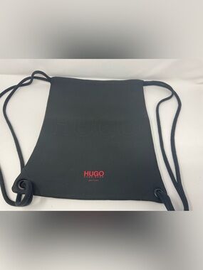 Hugo Boss Parfums Black Drawstring Gym Backpack